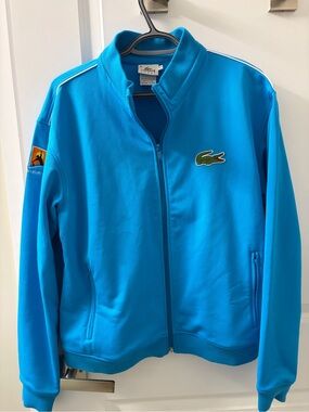 Lacoste women’s/Kids Australian Open tennis TurquoiseTrack Jacket